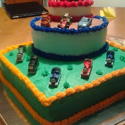 Combination Of Disney 'cars' & Thomas The Tank For 2Yr B-Day