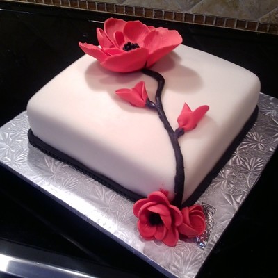 Chocolate Cake With Mmf Amp Modeling Chocolate Flower Amp Border