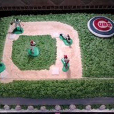 Baseball Team Cake W/logo