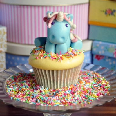 Rainbow Unicorn Cupcake
