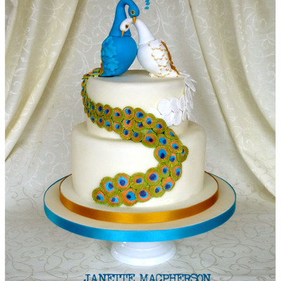 Peacock Wedding Cake