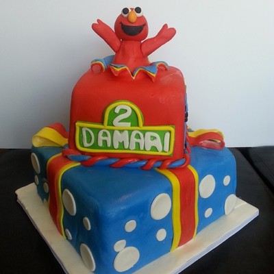 Elmo Theme Birthday Cake
