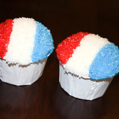 Snowcone Cupcakes