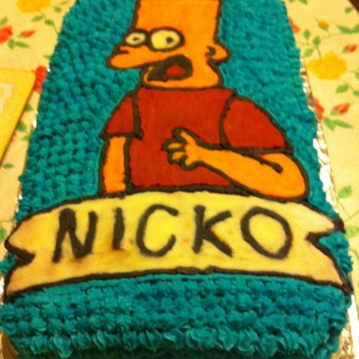 Bart Simpson Cake