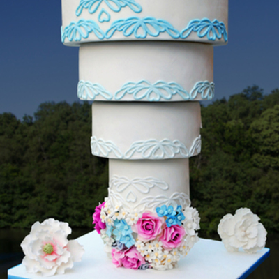 Upside Down Wedding Cake By Designer Cakes Of London
