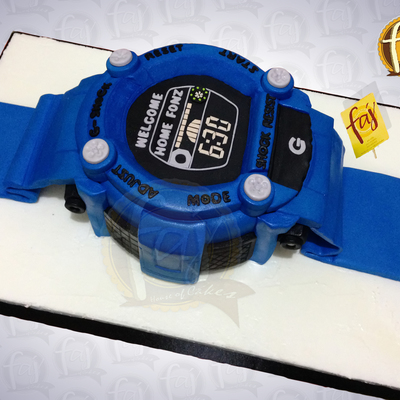 3D G Shock Watch Cake By Faj Custom Cakes Gshock Themecakes Watchcakes Celebrationcakes Cakesiligan 3Dcakes Casio Bi on Cake Central