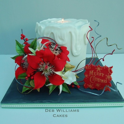 Christmas Candle Cake