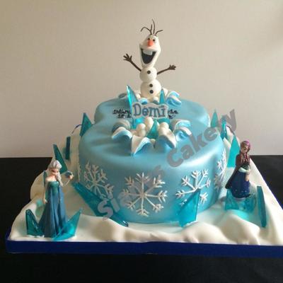 Number 8 Frozen Themed Cake