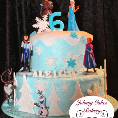 Frozen Birthday Cake Bottom Wasc