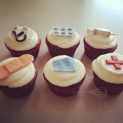 Nurse Themed Cupcake Toppers