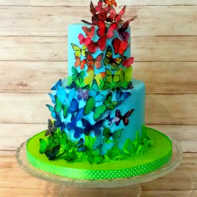 Cheerful Butterfly Cake
