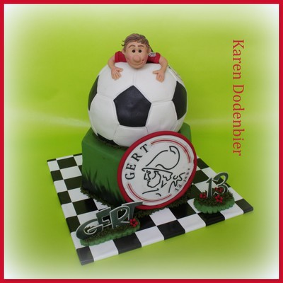 Ajax Soccer Cake