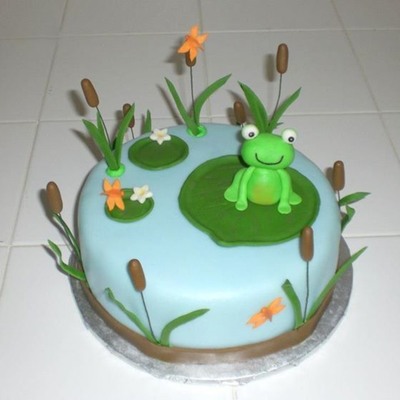 Frog In A Pond
