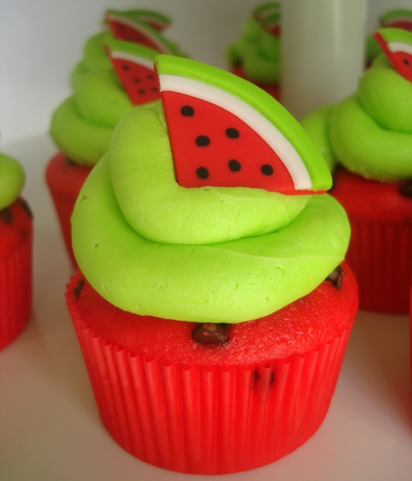 Watermelon Cupcake Tower