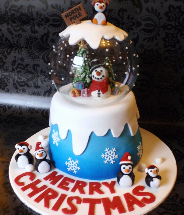 Top Snow Globe Cakes