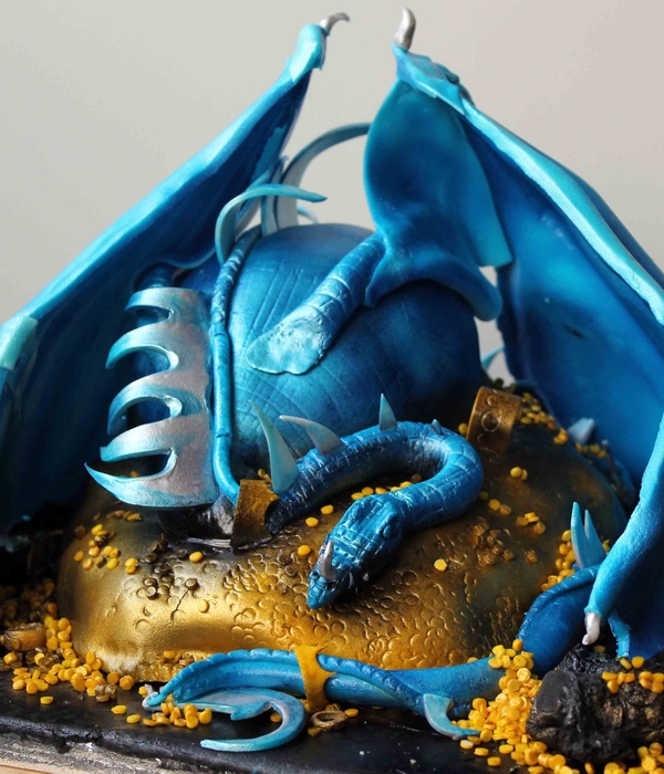 Blue Dragon Cake