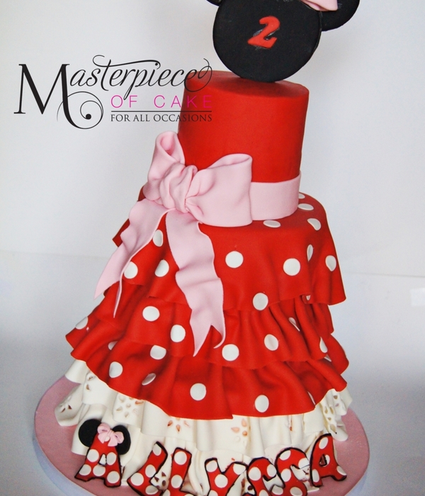 Minnie Mouse Dress Cake