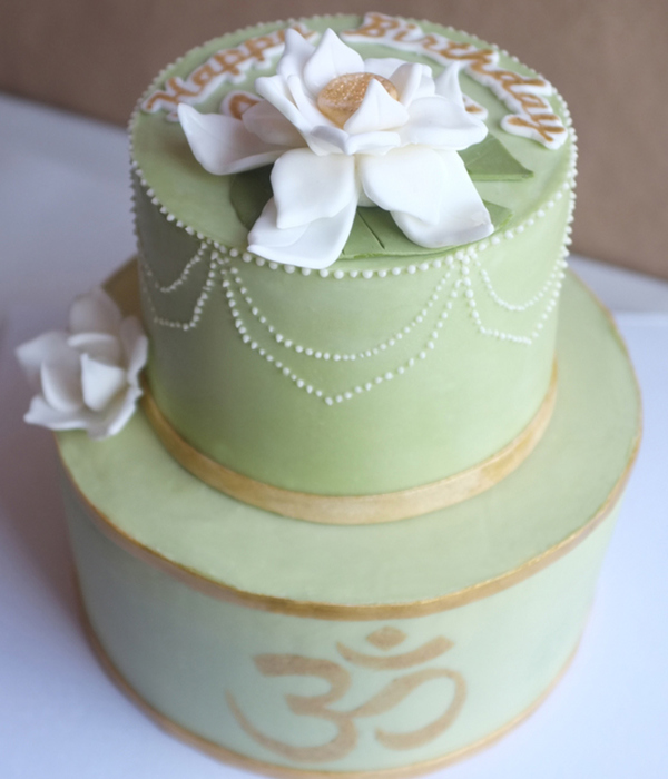 Yoga Inspired Birthday Cake