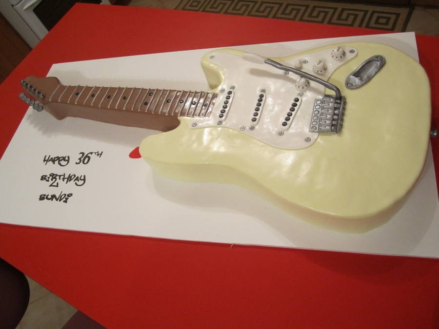 Electric Guitar Cake