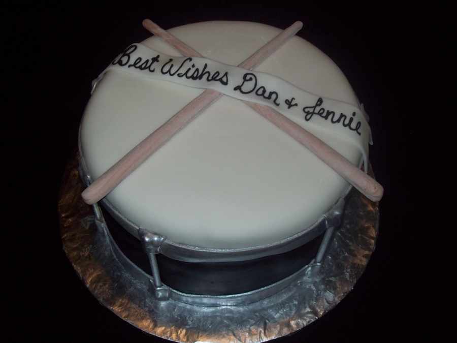 Drum Grooms Cake
