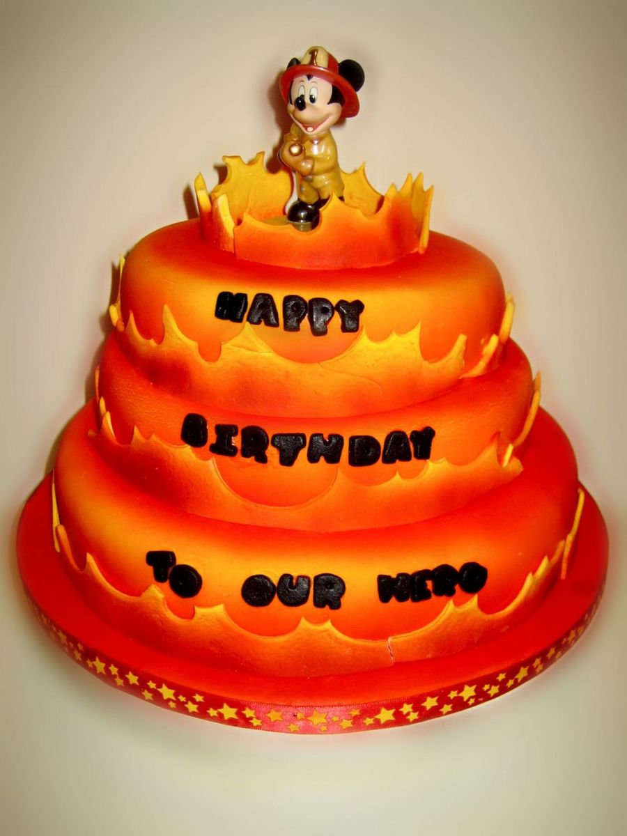 Mickey Mouse Fireman Cake Mickey Mouse Fireman Cake