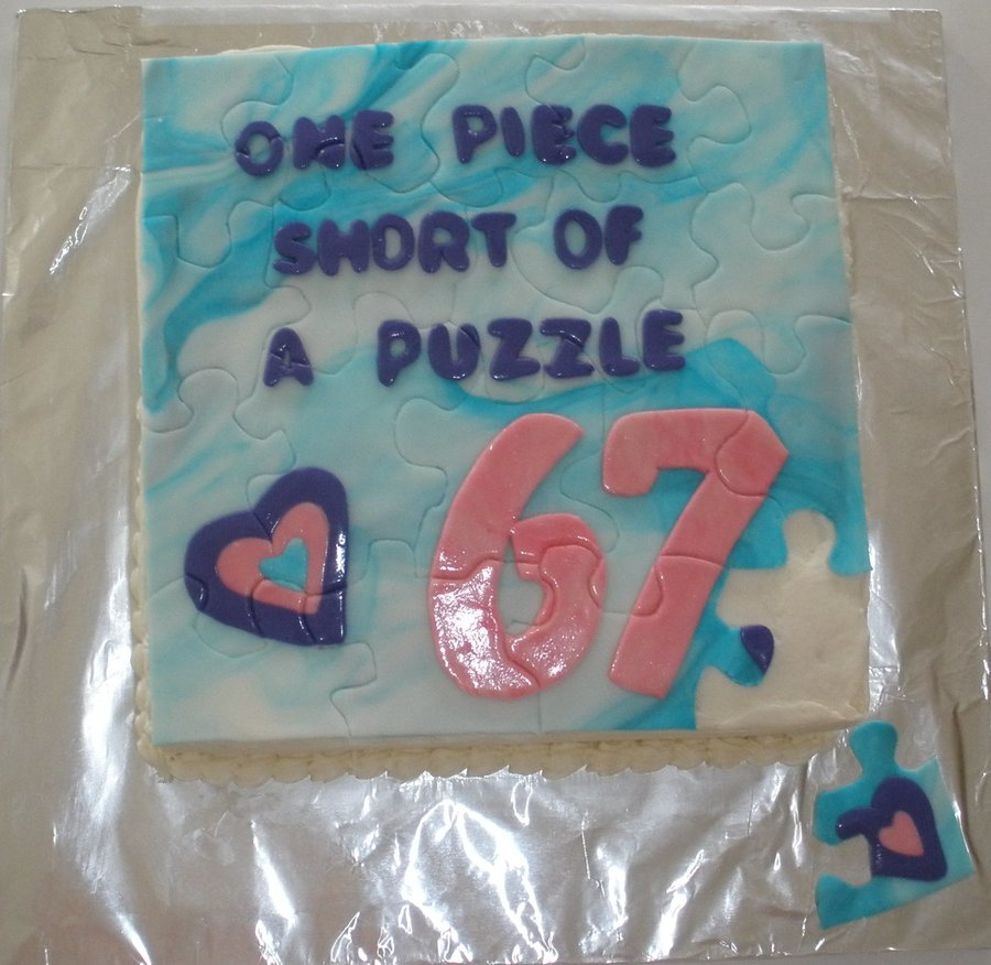 Puzzle Birthday Cake
