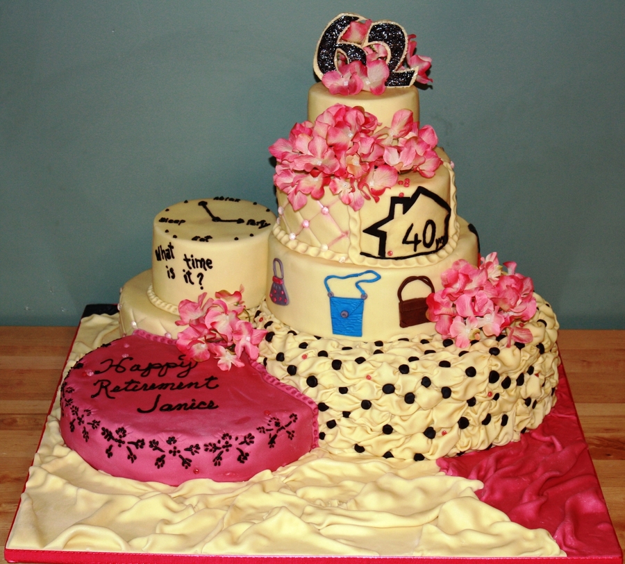 Combo Birthday/retirement Cake