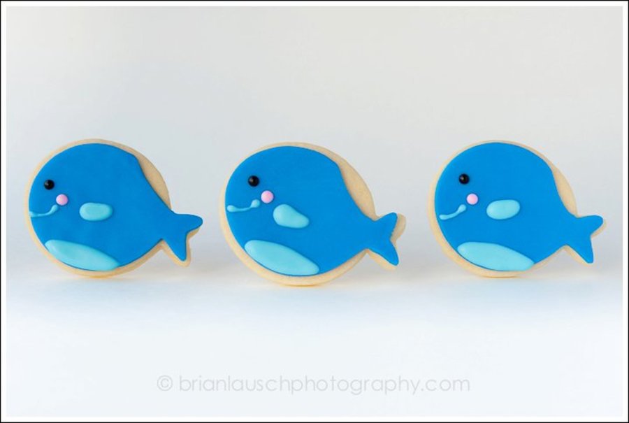 Baby Whale Cookies