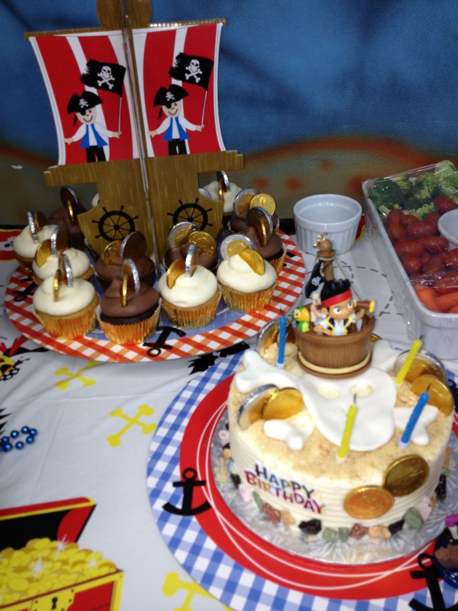 Pirate Birthday Cake Amp Cupcakes On Cake Central Pirate Birthday Cake Amp Cupcakes On Cake Central
