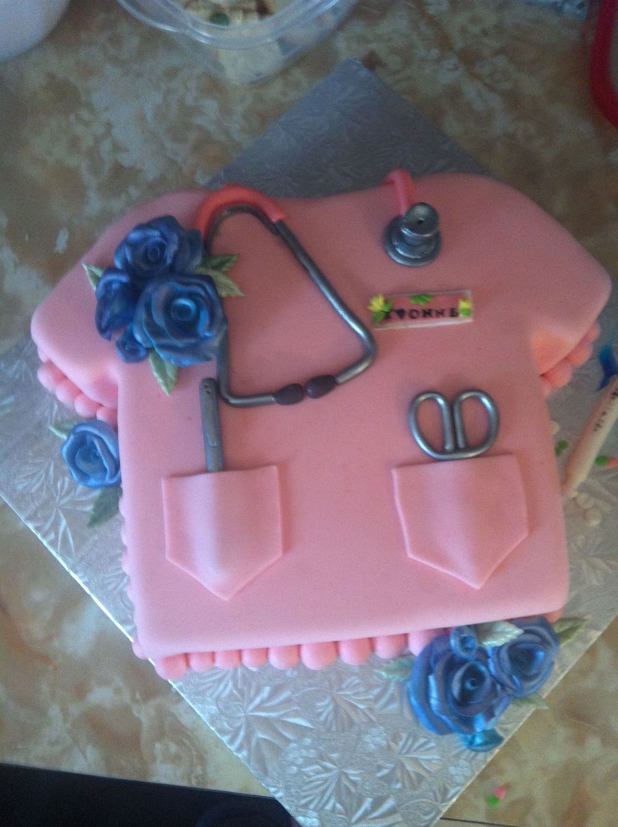 Nurse Scrub Cake