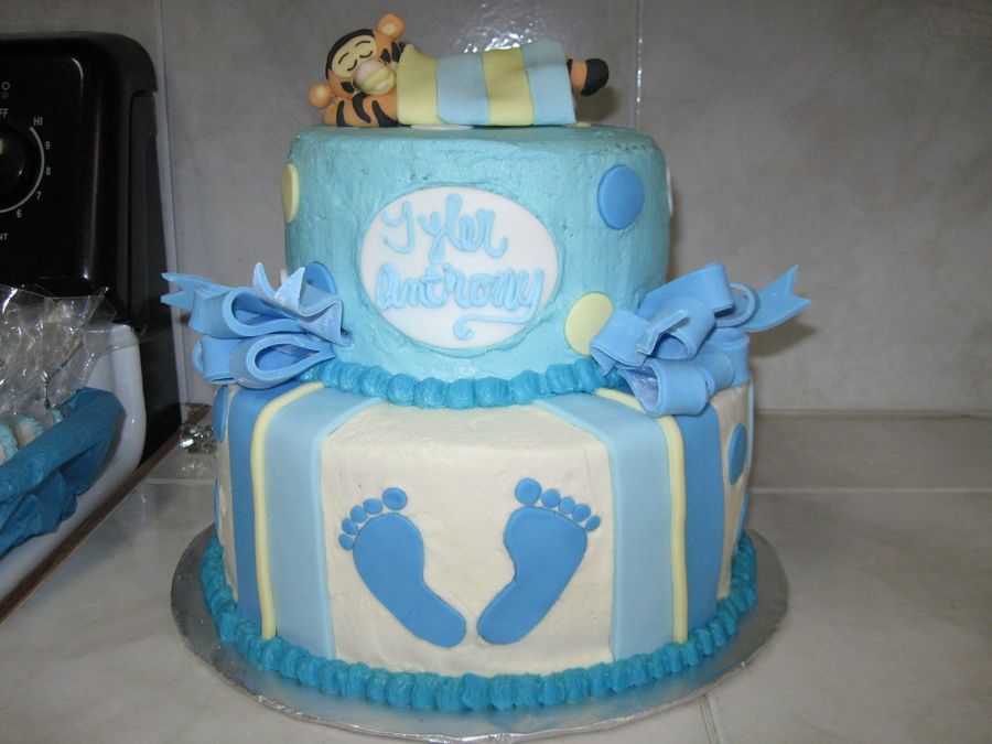 Baby Feet Shower Cake - CakeCentral.com