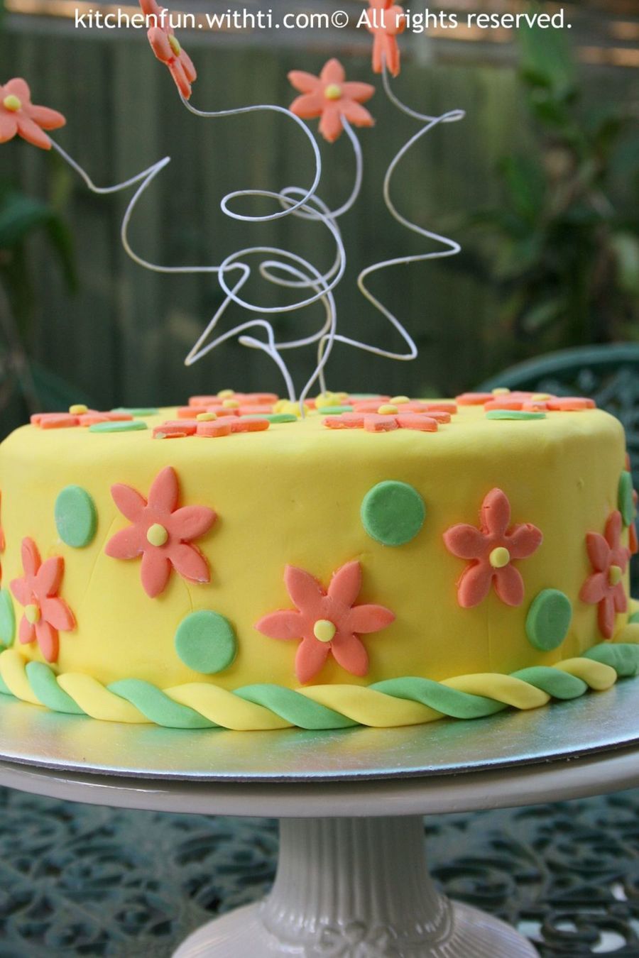 Fondant Flower Cake