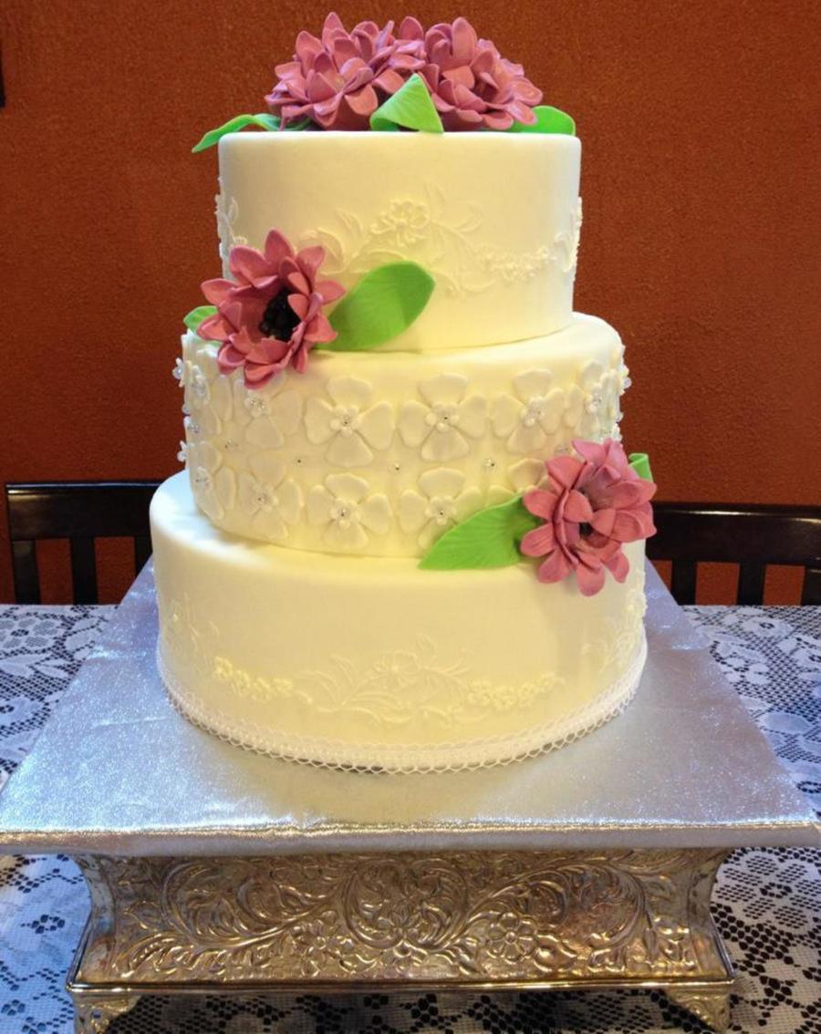 Stencil Lace Work - CakeCentral.com