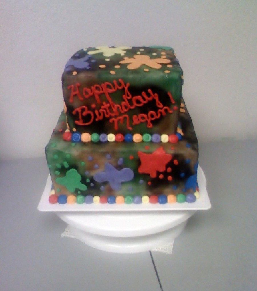 Paintball Cake - CakeCentral.com