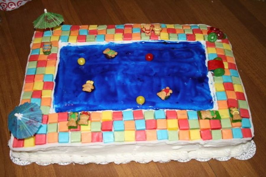 Pool Party Cake - CakeCentral.com