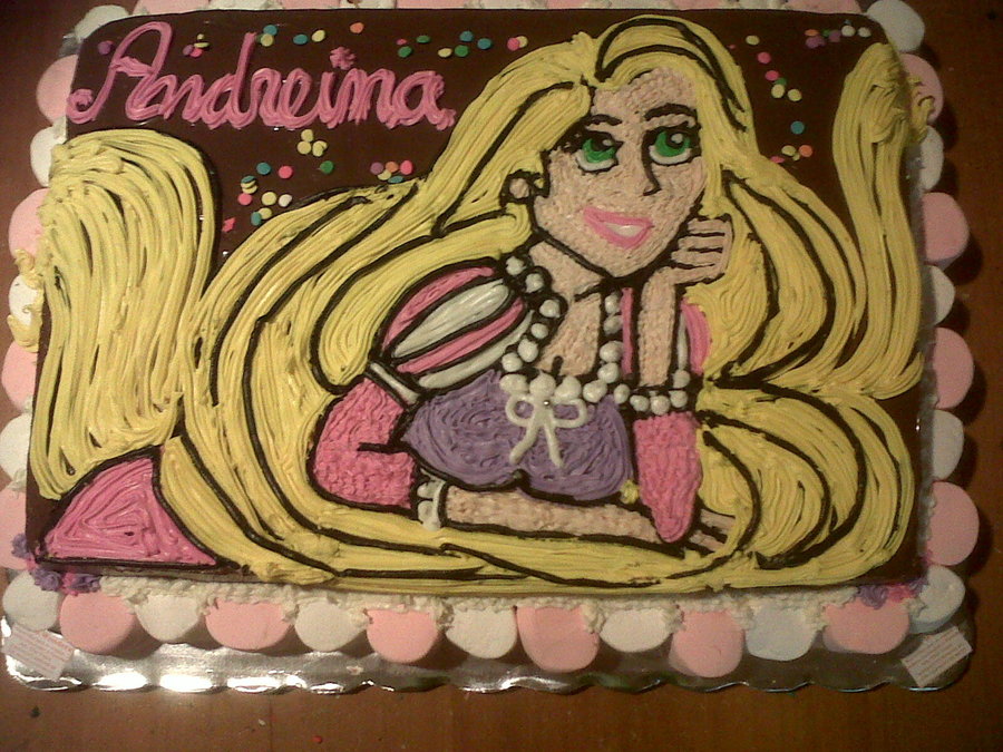 Rapunzel Hair Cake