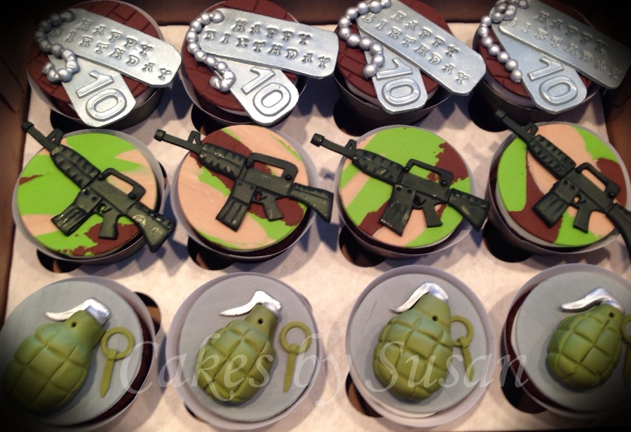 Handmade Call Of Duty Cupcakes