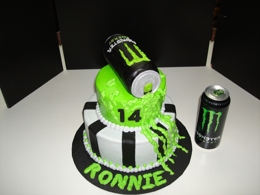 Monster Energy Drink Cake CakeCentral