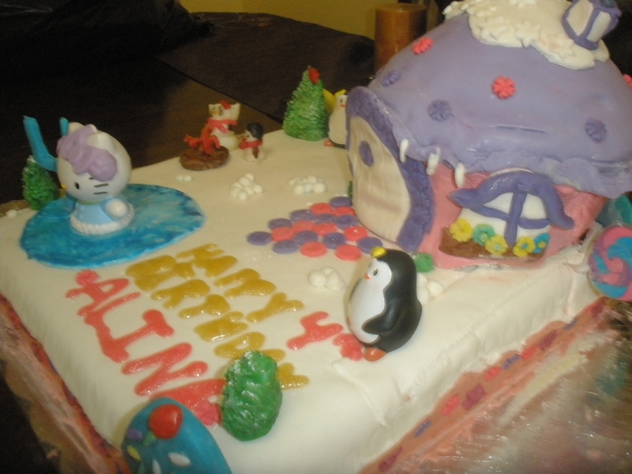 Hello Kitty's Sweet Winter Retreat - CakeCentral.com