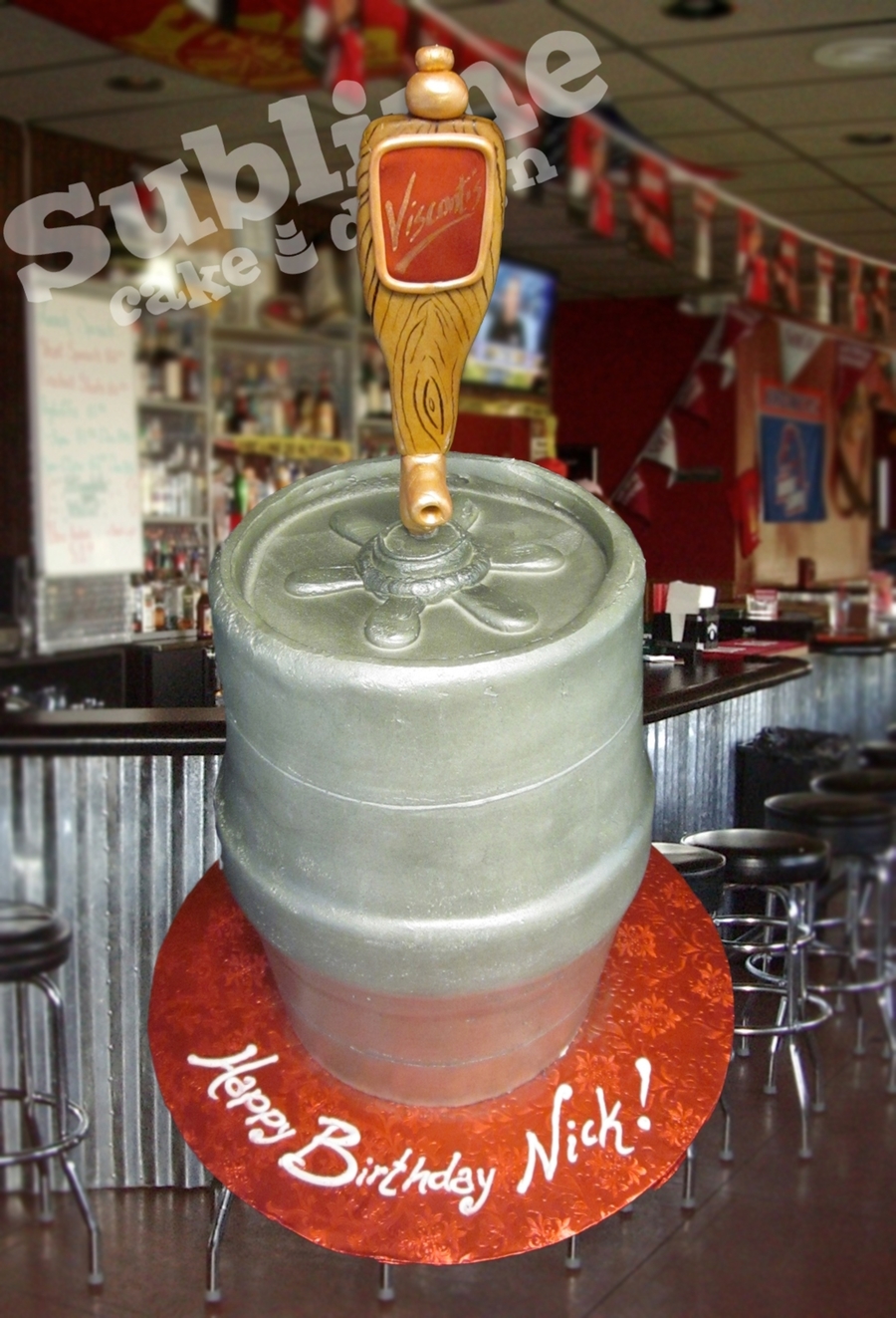 BeerFlavored Keg Cake!
