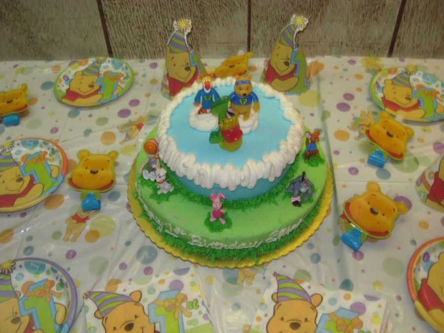 Pooh Friends 1St Birthday Cake CakeCentral Com 900 67950282fO Pooh Amp Friends 1st Birthday Cake