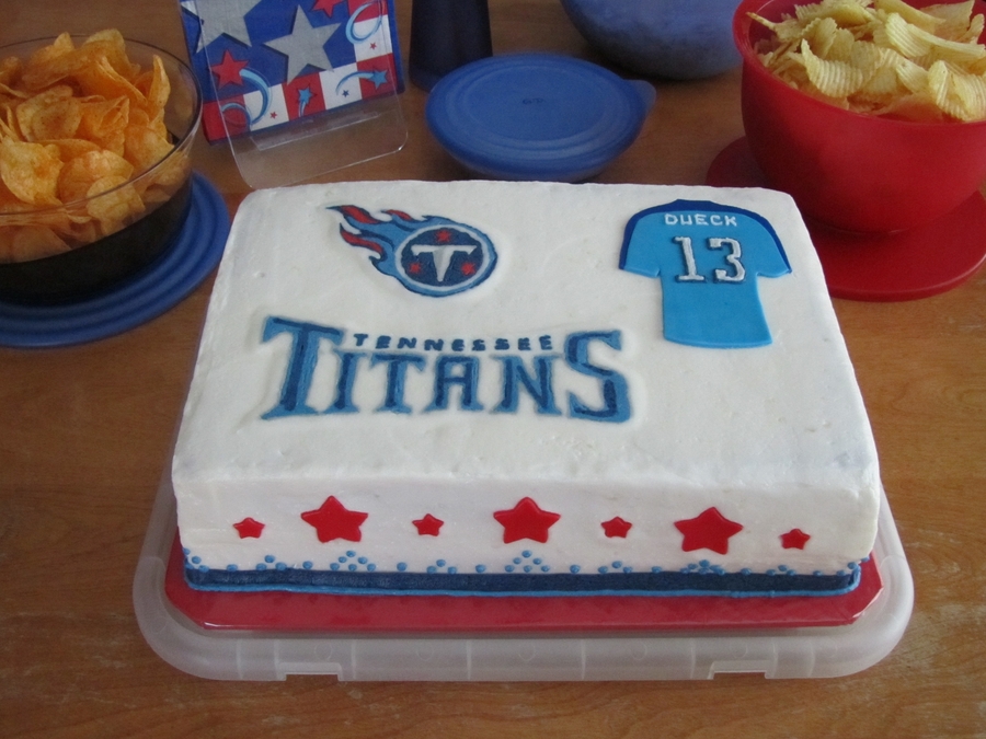 titans football cakes sham