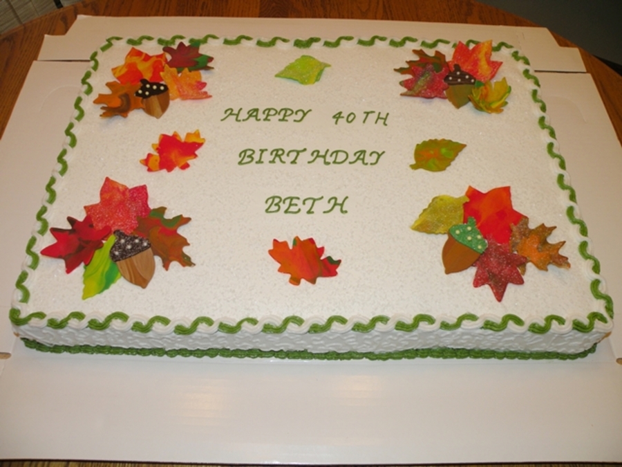 Autumn Leaf Cake