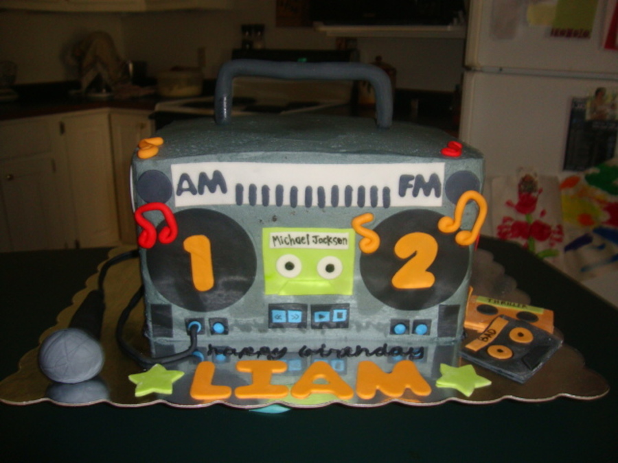 Boombox Cake