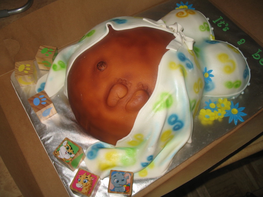 Belly Baby Shower Cake Tutorial Belly Baby Shower Cake Tutorial