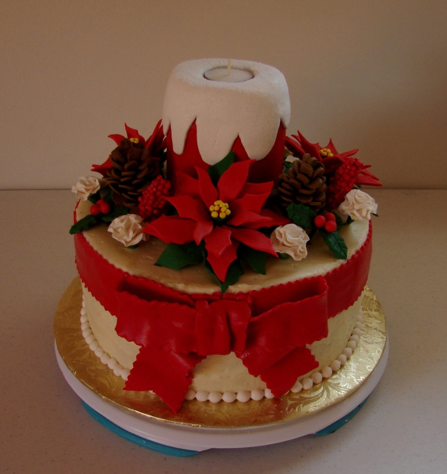 Birthday/christmas Cake Birthday Christmas Cake