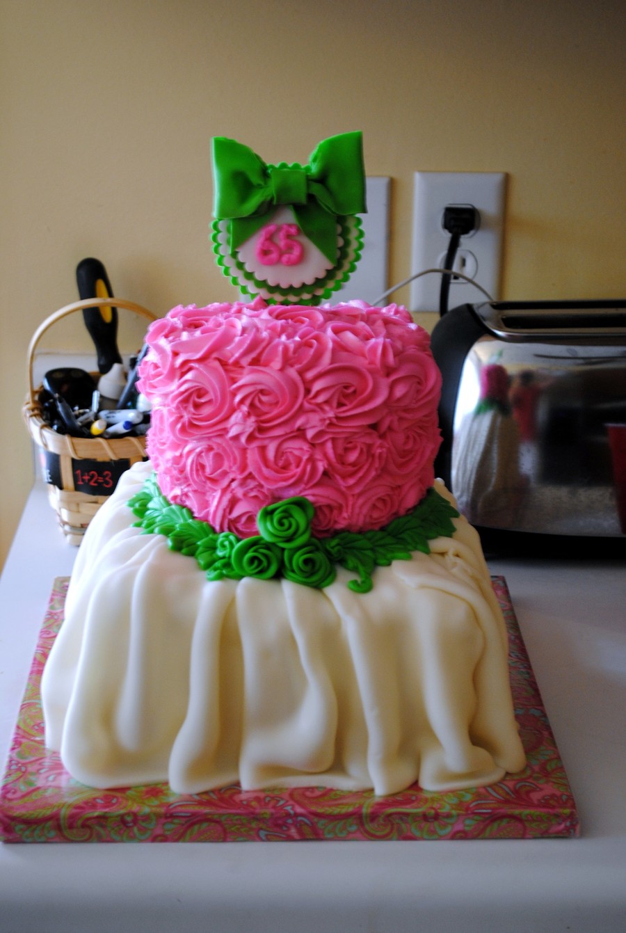 65Th Birthday Cake - CakeCentral.com