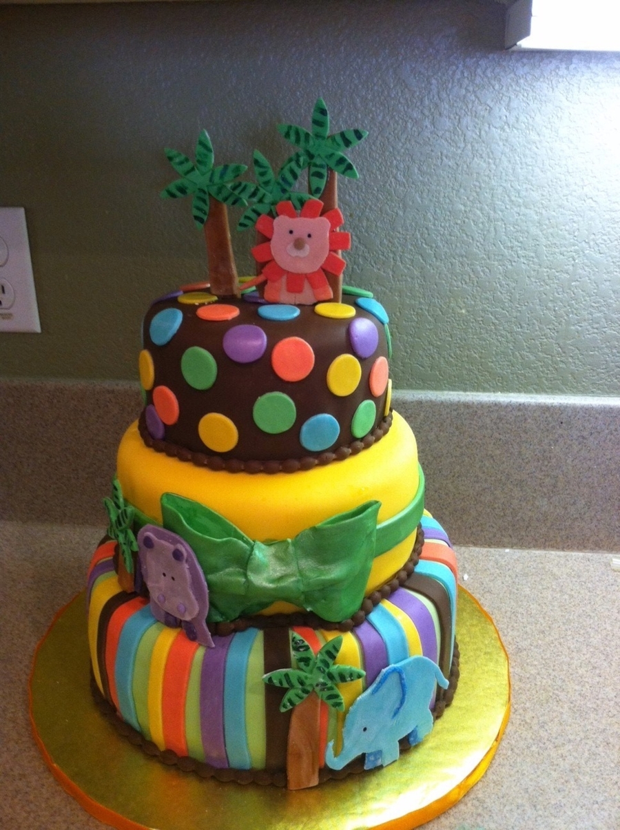 Safari Theme Baby Shower Cakecentral Com