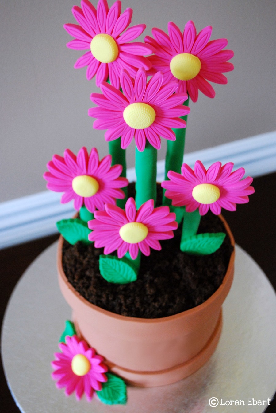 Flower Pot Cake