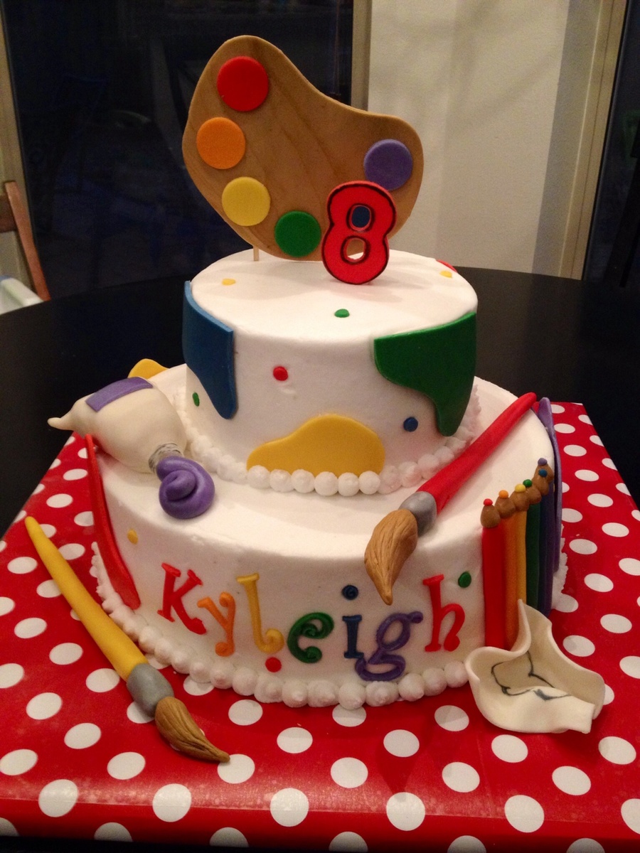 Art Party Cake - CakeCentral.com
